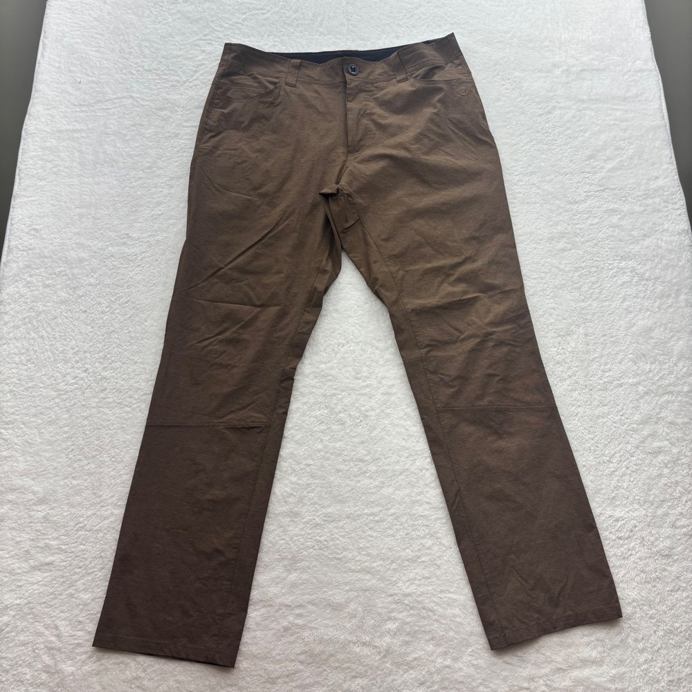 Born Primitive Mens Traverse Pants Brown Heather Tactical Stretch 36x33